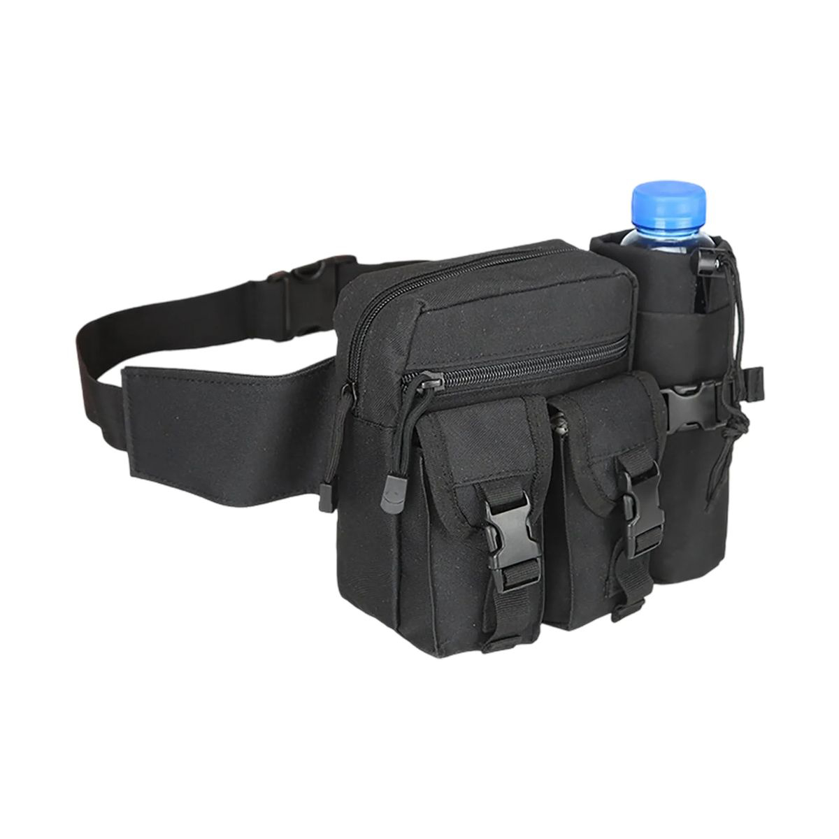 Oxford Waist Bag with Multiple Compartments and Strap 7