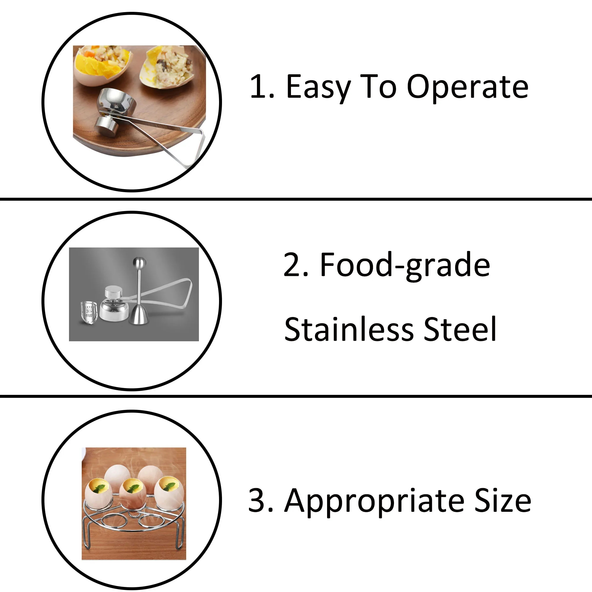 Stainless Steel Egg Opener 3