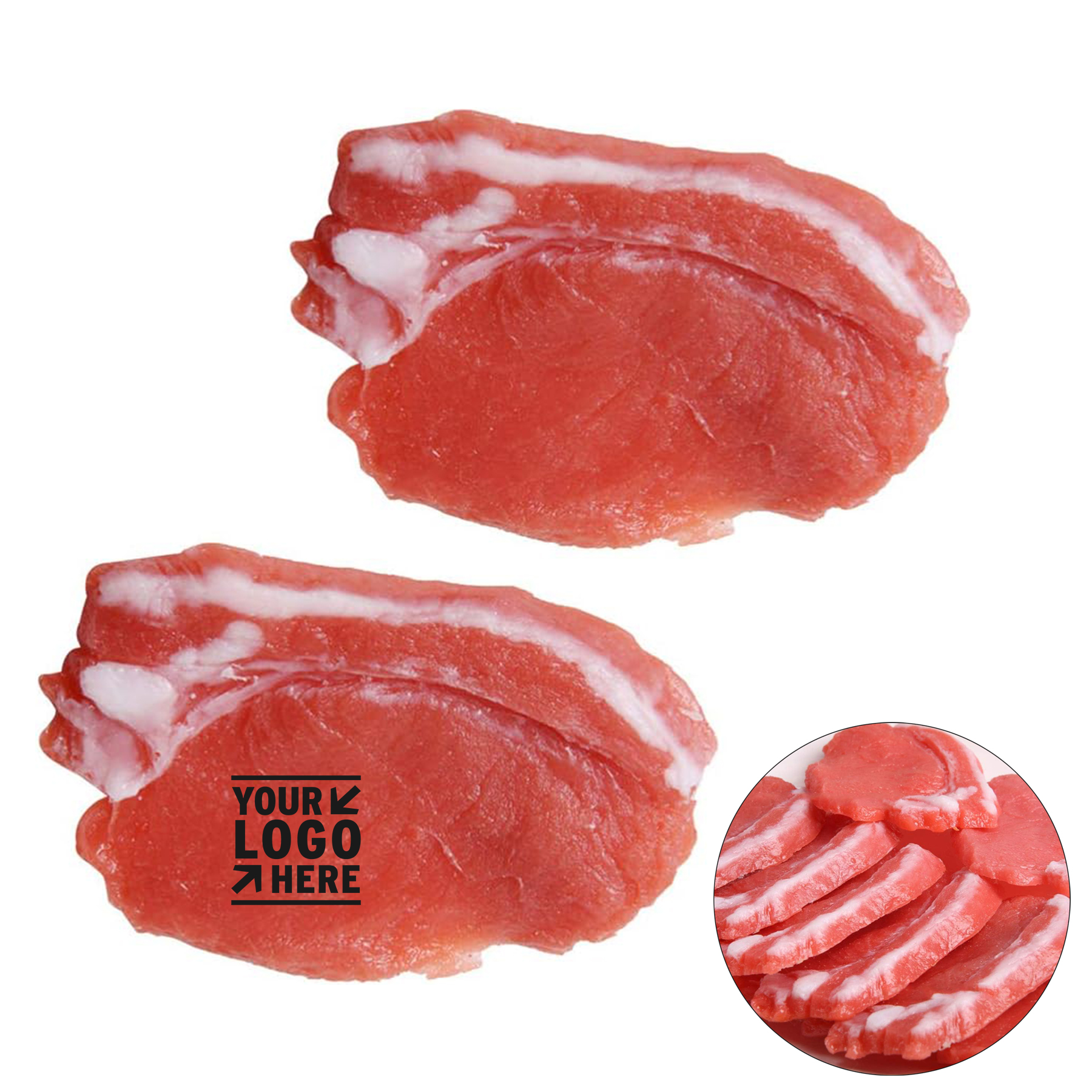 2Pcs Simulation Meat 2