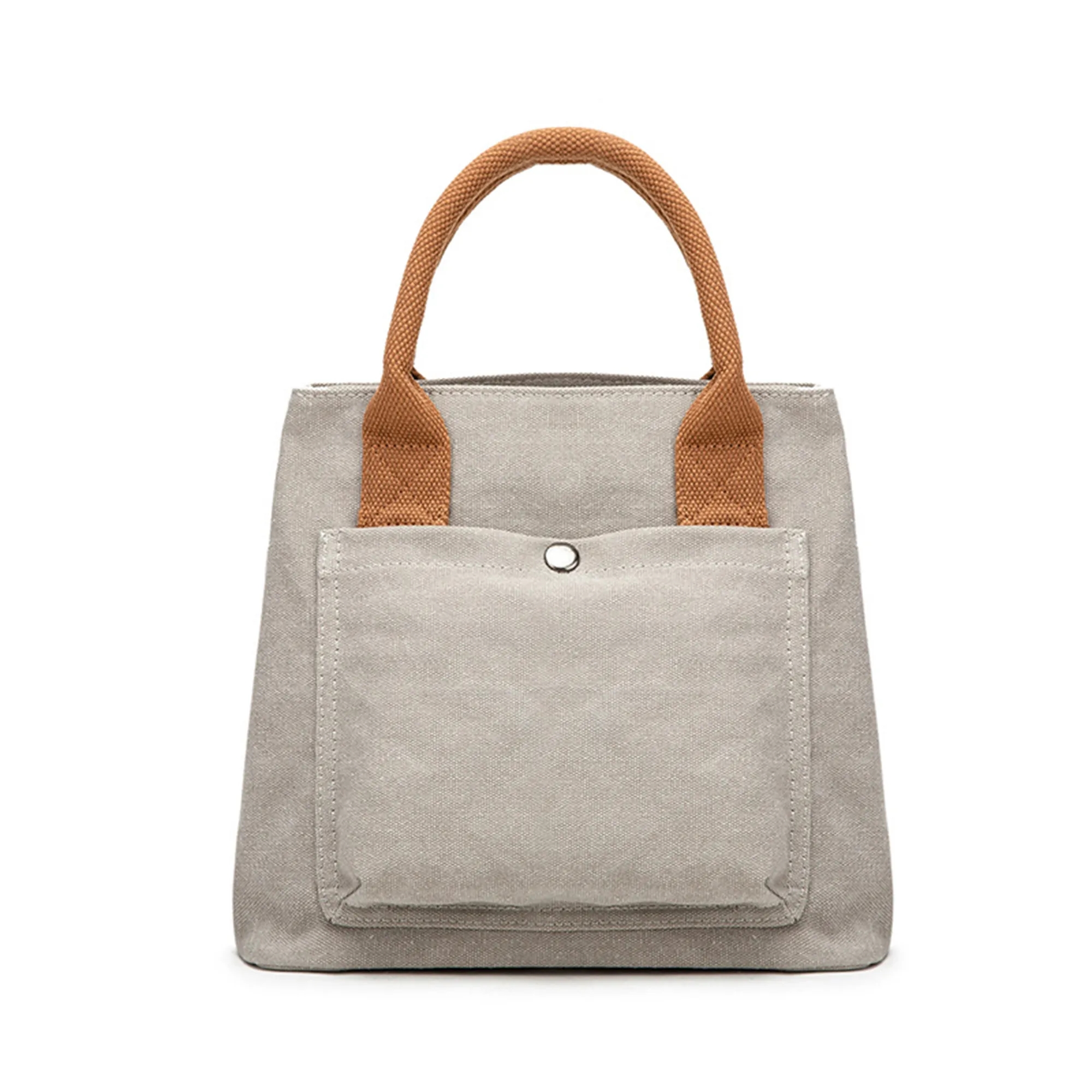 Full Color Stylish Canvas Tote Women's Cotton Handbag, custom tote bag with logo imprint 3