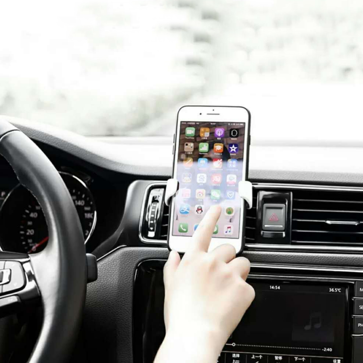 Gravity Car Phone Holder for Air Vent with Auto Lock Design 3