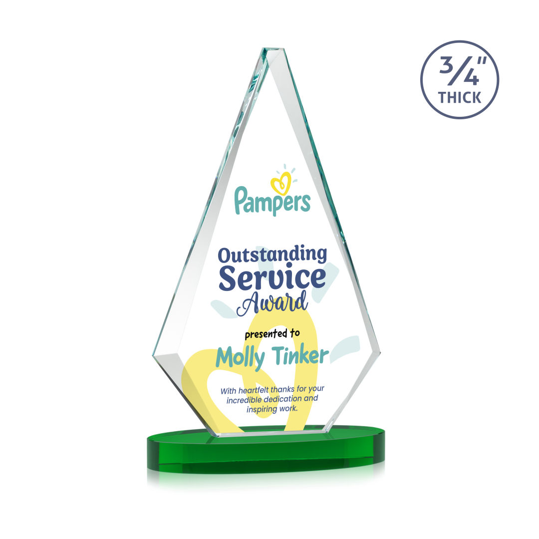 Windsor VividPrint™ Award on Alberton Base - Green 6