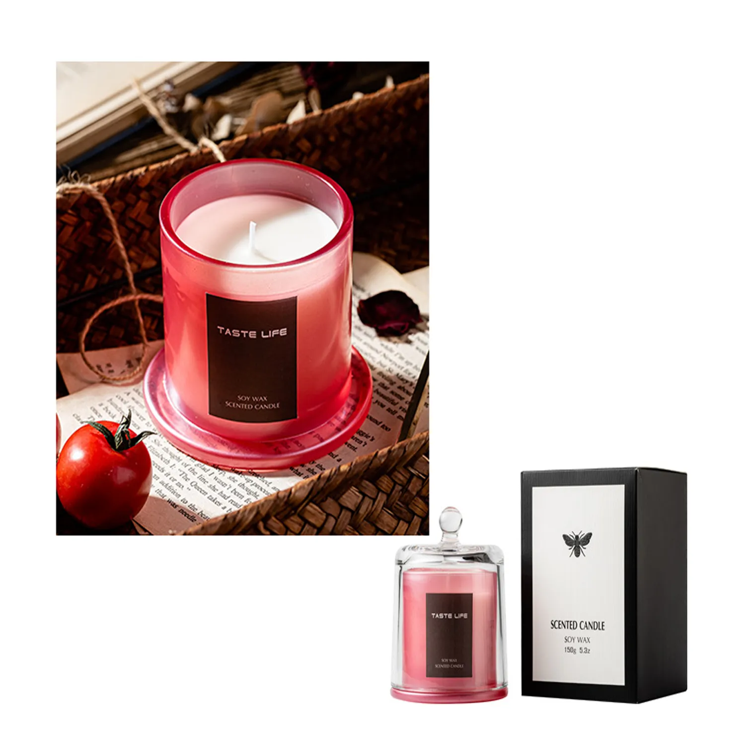 5.3 Oz. Glass Smokeless Scented Candle 5