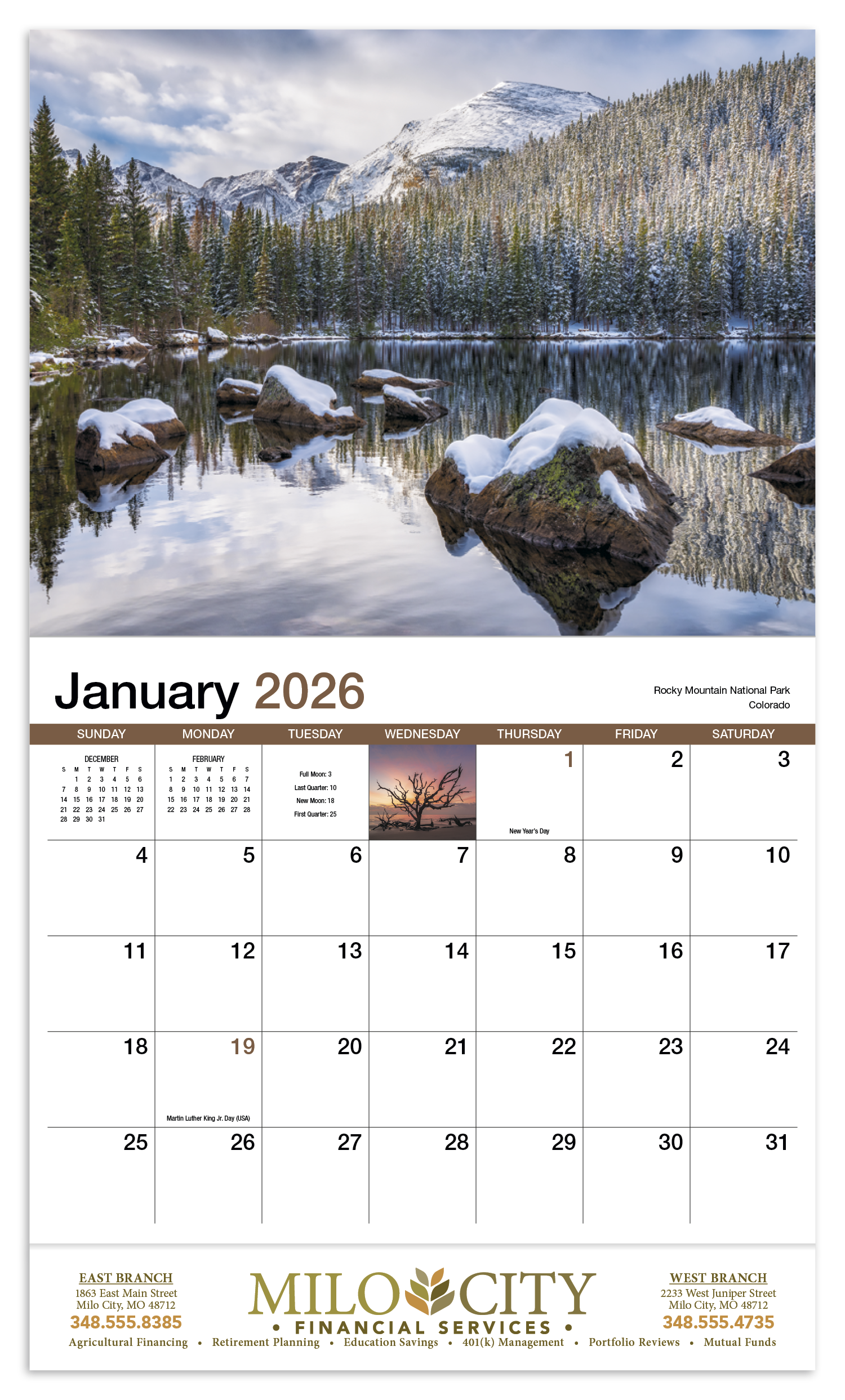 HotLine® Products Scenic America® Appointment Calendar - Stapled 52