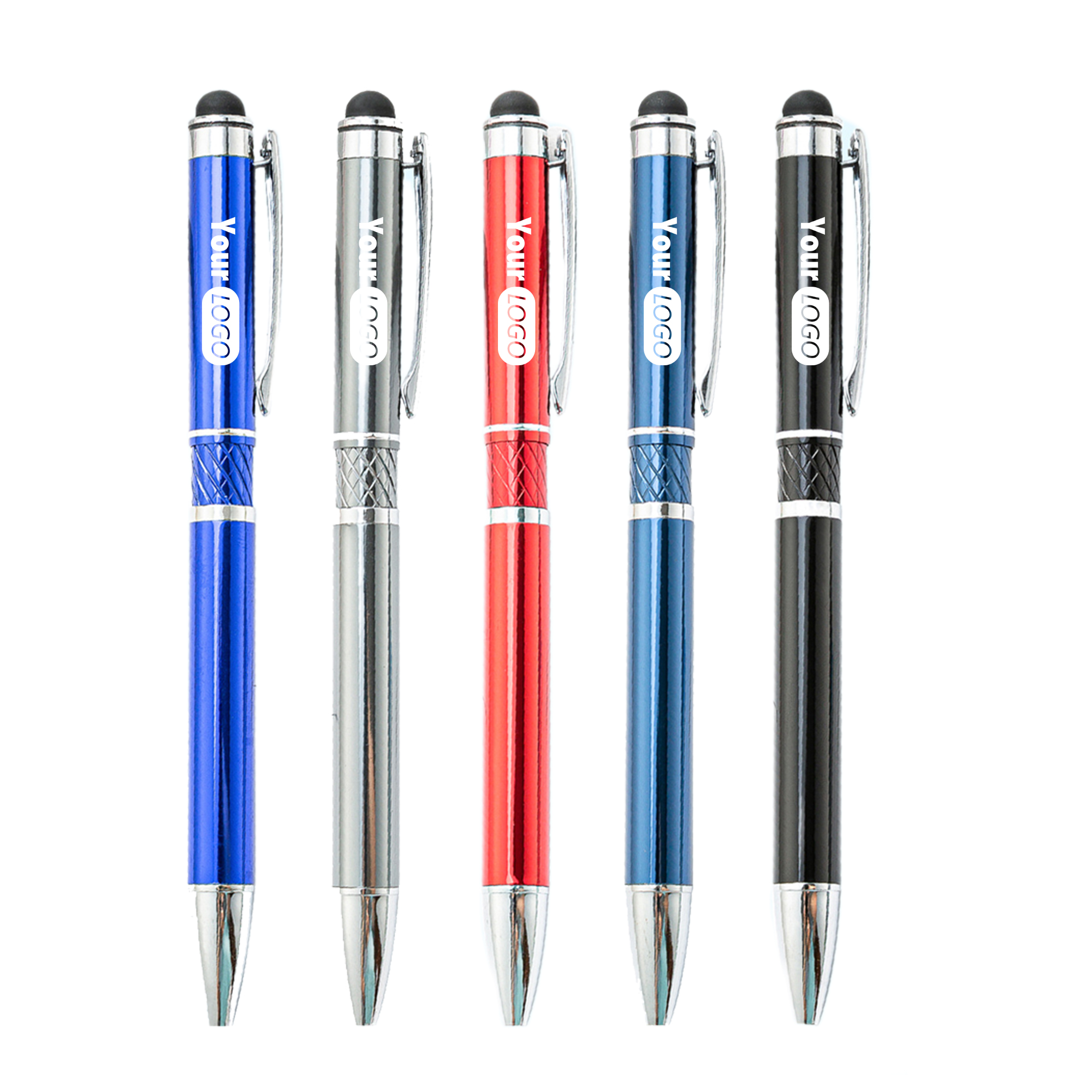 Dual Function Metal Pen With Stylus End 2