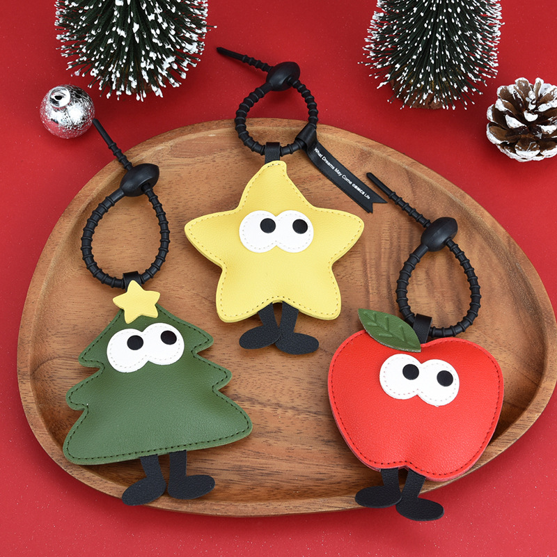 Christmas and New Year PU Pendant Bag Charms 1