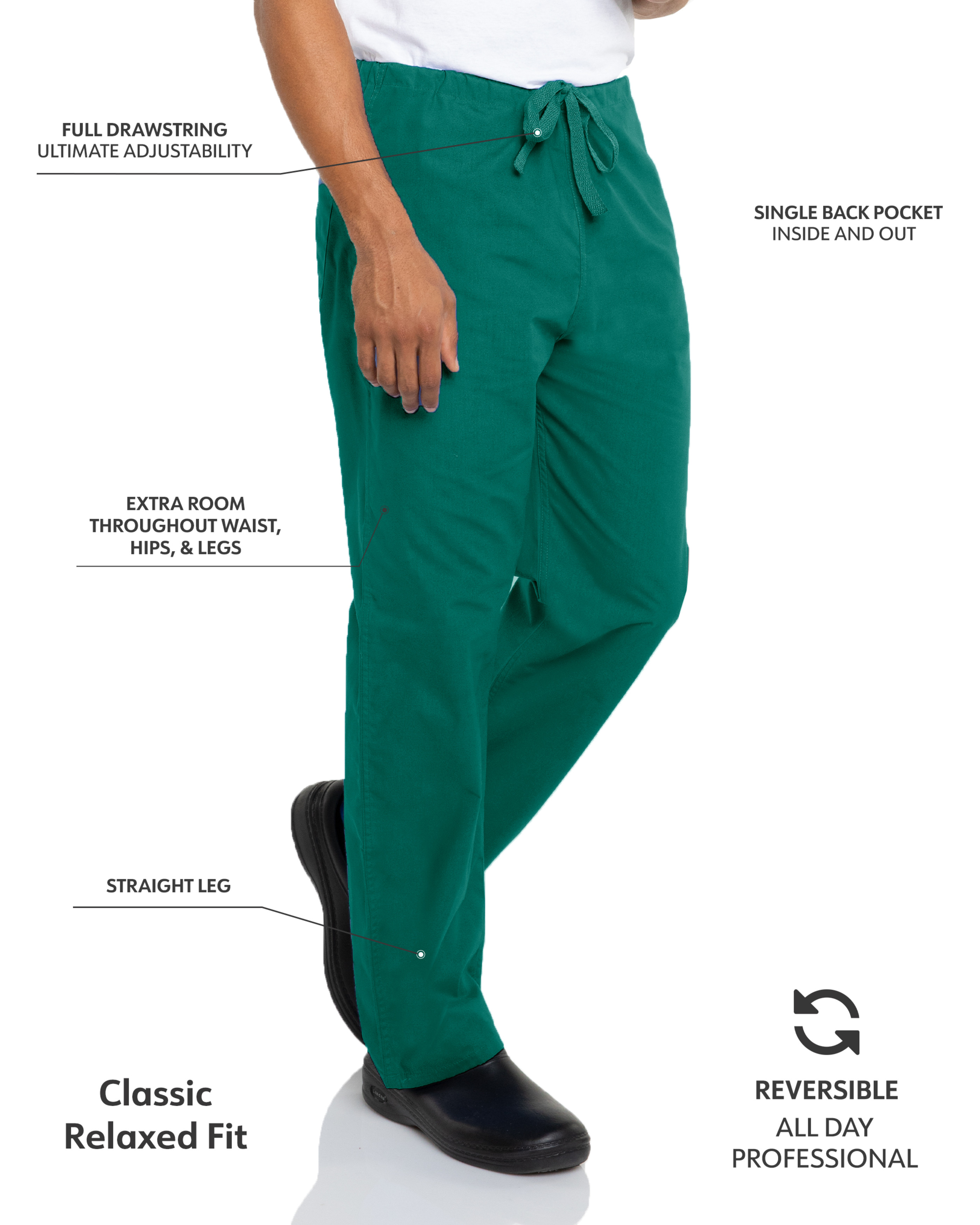Landau - Essentials - Unisex One-Pocket Reversible High-Rise Waist Pant 11