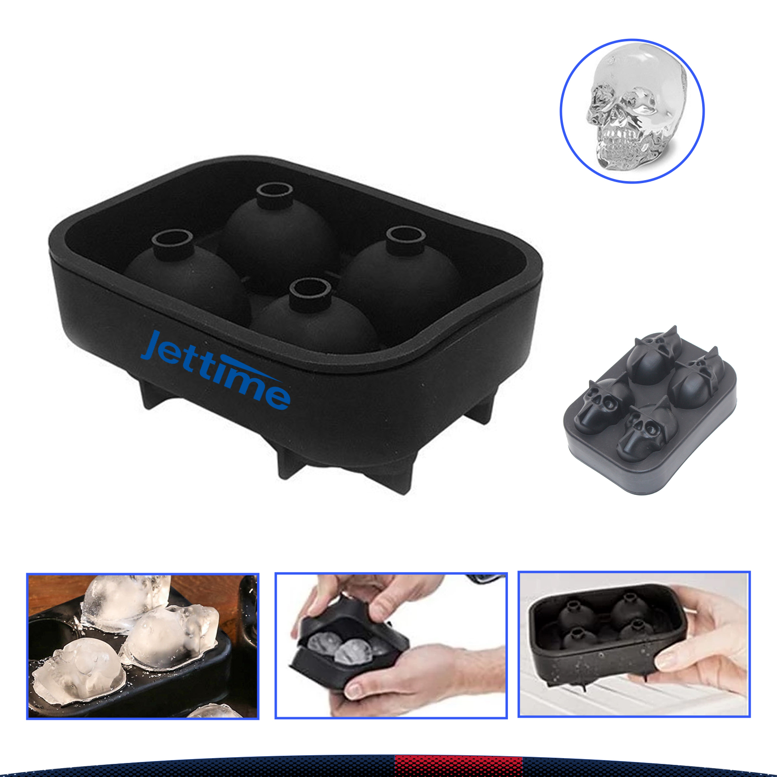 3D Skull Ice Maker 2
