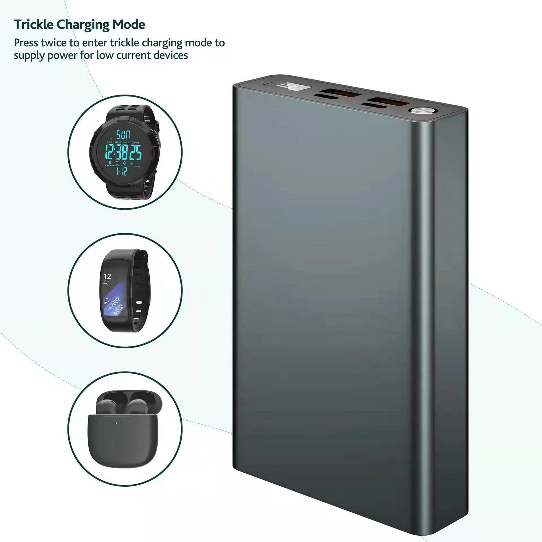 100W 20000Mah Portable Laptop Power Station 5