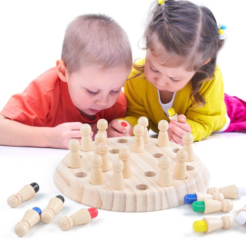 Wooden Memory Chess Game 6