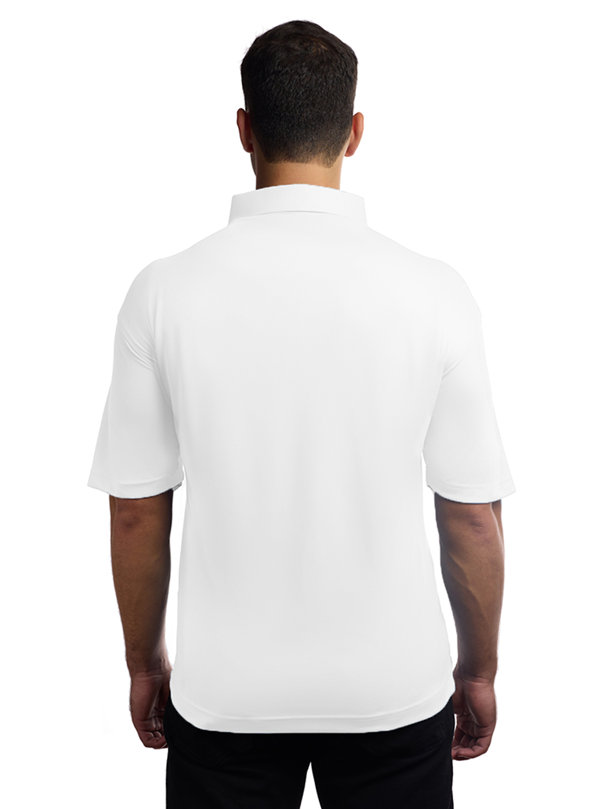 Blue Generation - Men's Pocketless Bonded Collar Dress Polo 4