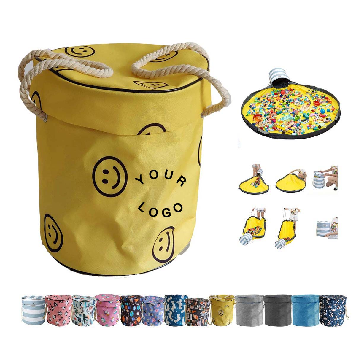 Collapsible Oxford Cloth Toy Holder 2