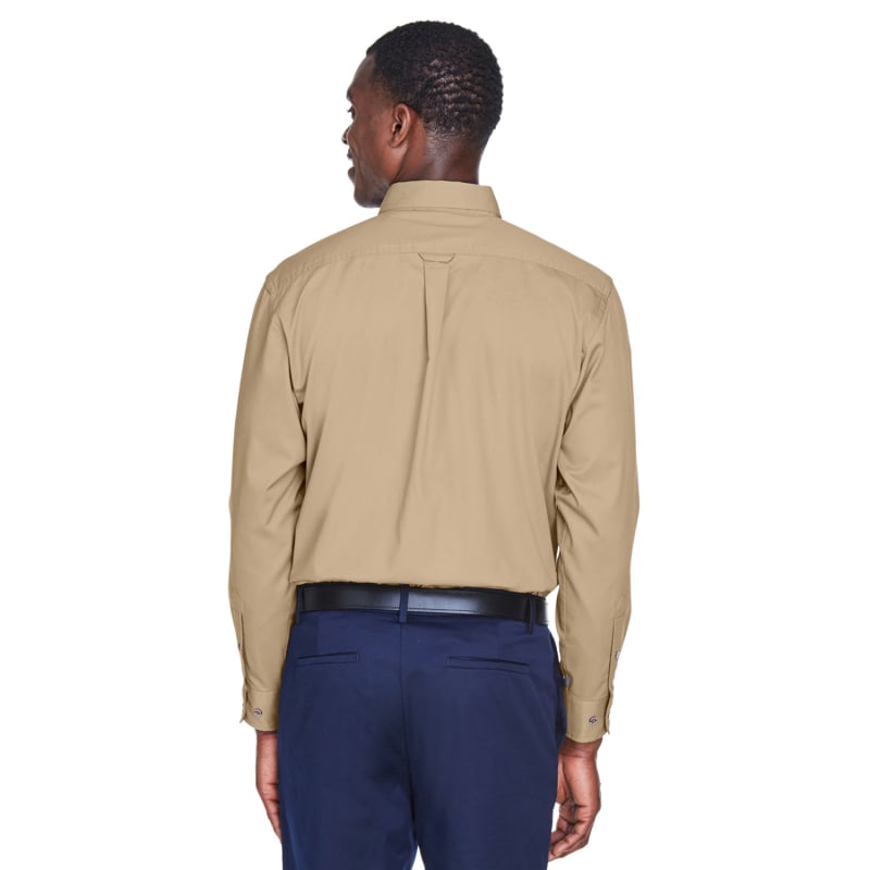 Harriton Men's Tall Easy Blend™ Long-Sleeve Twill Shirt With Stain-Release 24