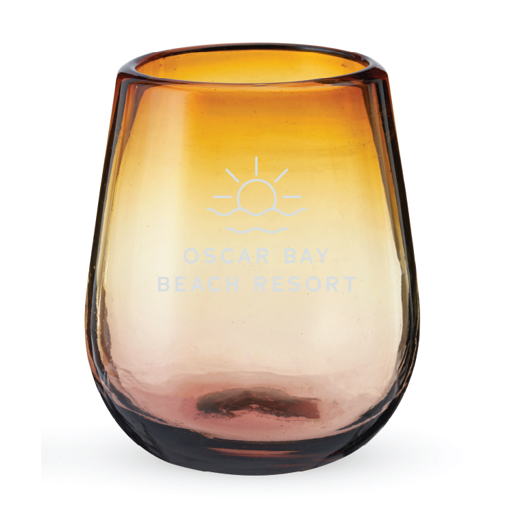 Twine Living® El Ocaso Stemless Recycled Wine Glass