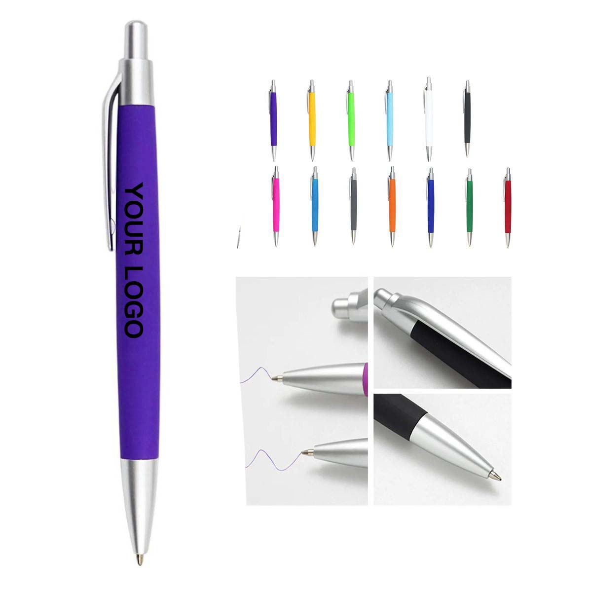 Plastic Writing Pen with Vibrant Ink Flow 7