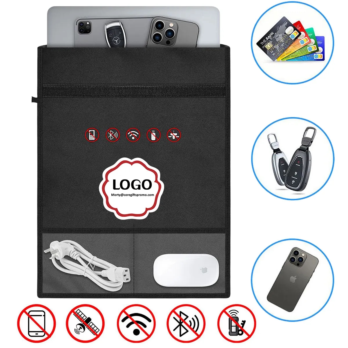 RFID Signal Blocking Bag For Privacy Protection, 4