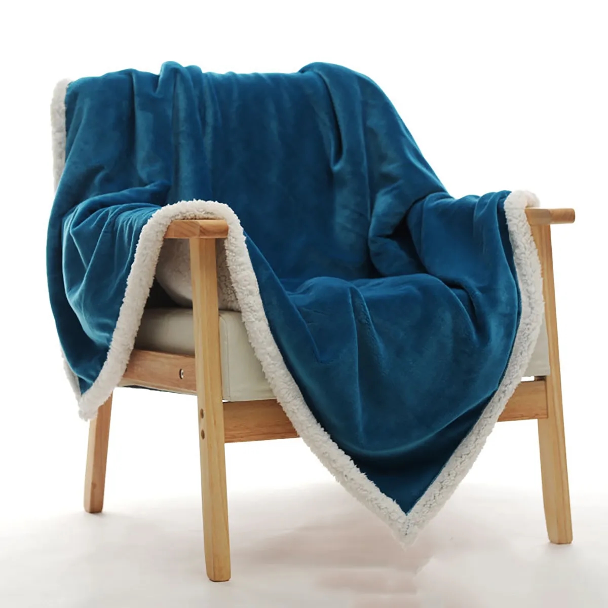 Reversible Soft Thick Warm Plush Throw Fuzzy Blanket 6