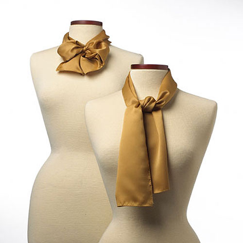 Vegas Gold Silk Scarf - 8"x45" 2