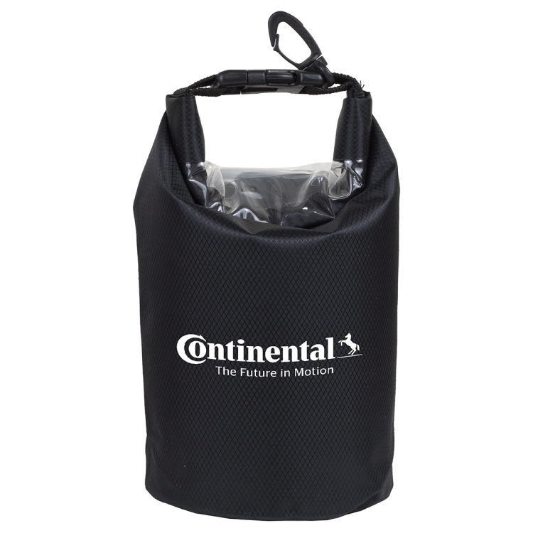 7" W x 11" H "The Navagio" 2.5 Liter Water Resistant Dry Bag With Clear Pocket Window 19