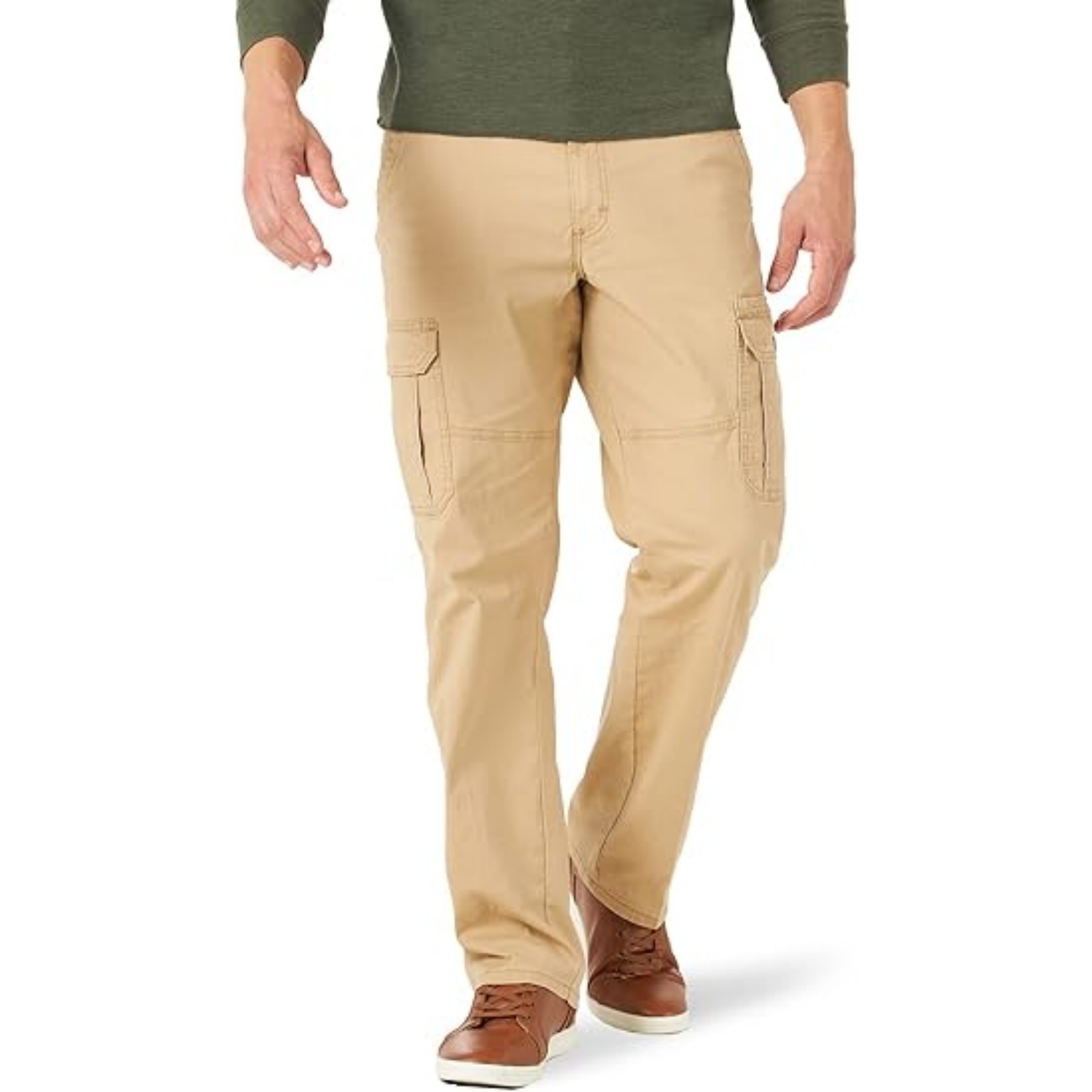 Relaxed Fit Stretch Cargo Pants, custom shorts with logo imprint 3
