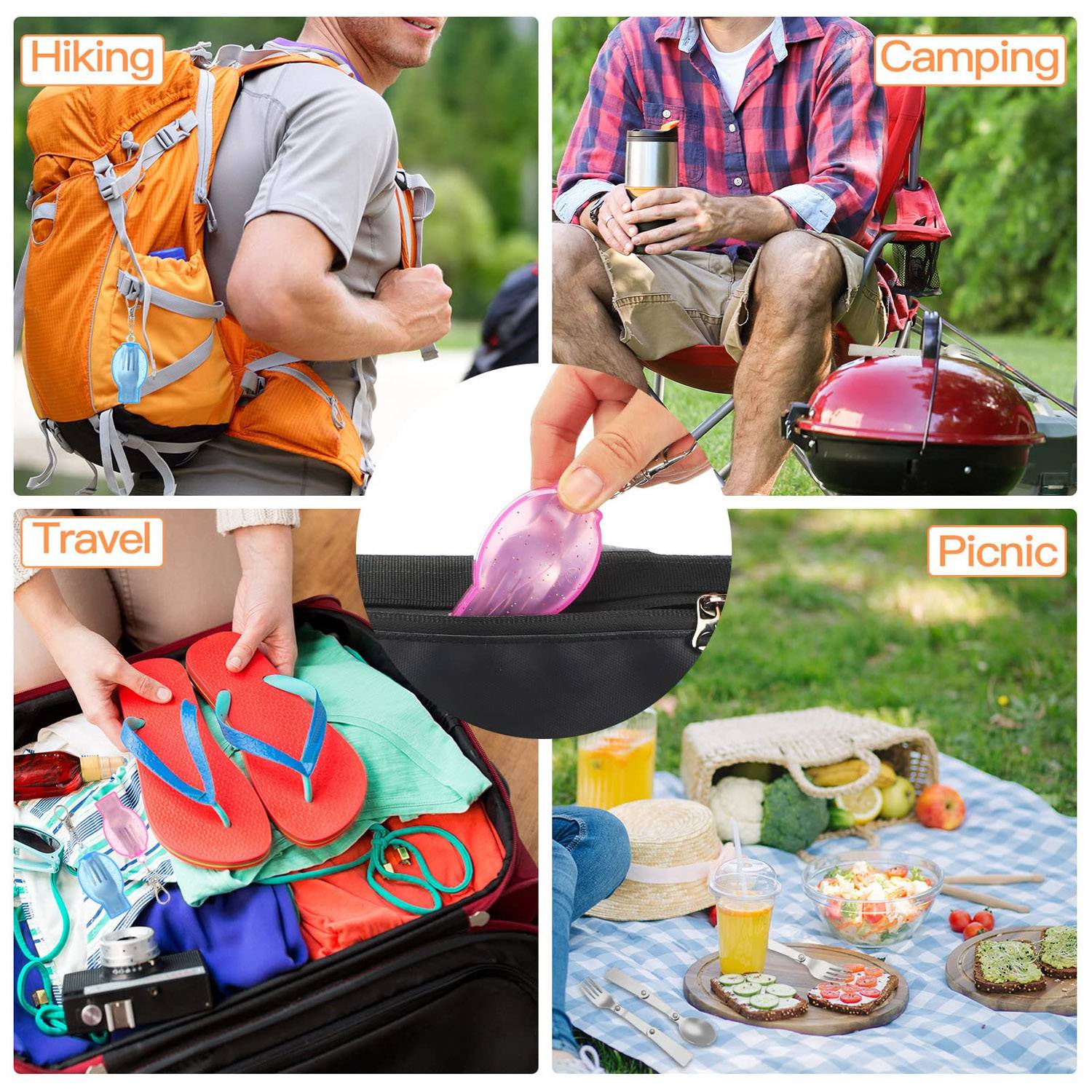 Stainless Steel Foldable Spoon W/ Portable Box 11