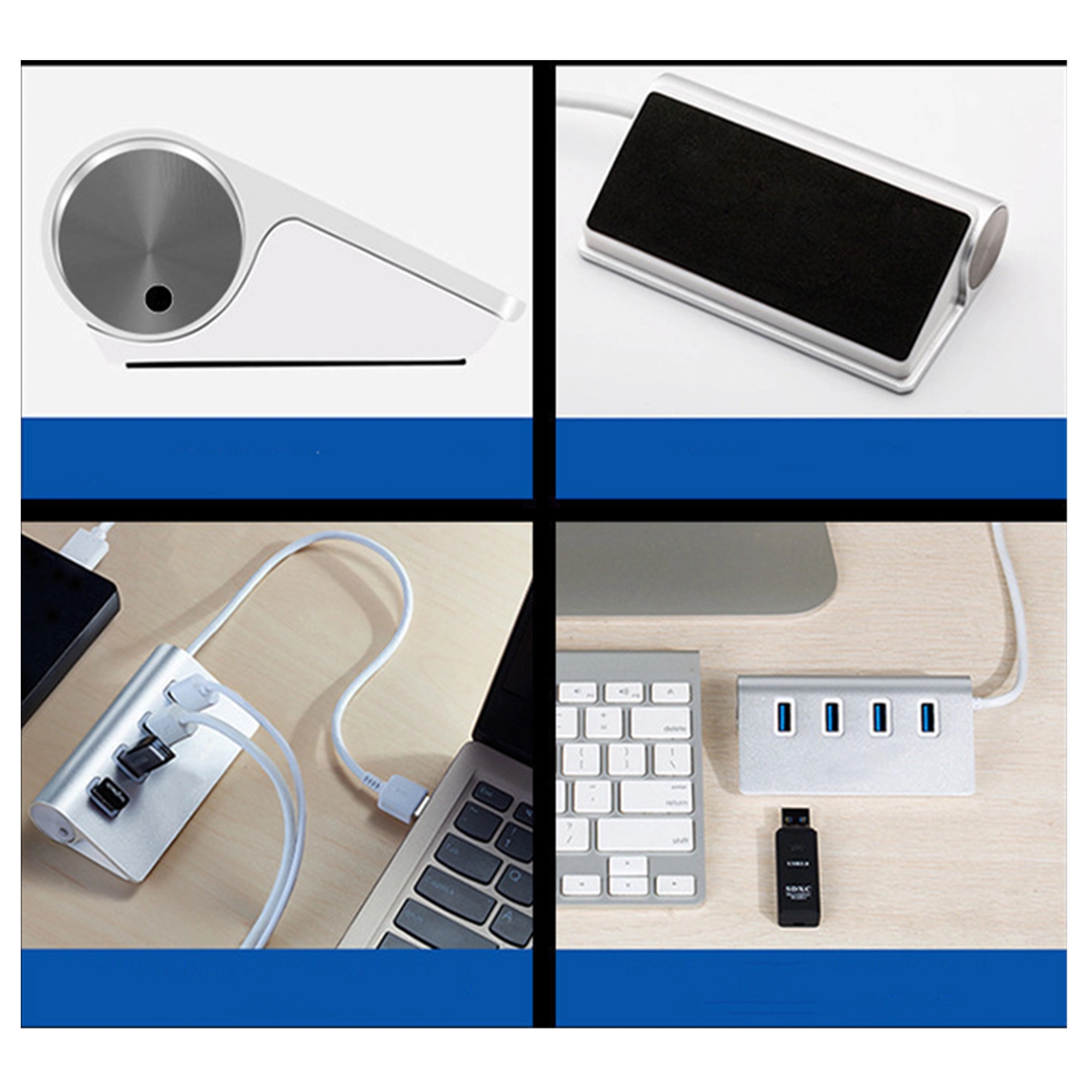 4-Port USB 3.0 Aluminum Data Hub 3