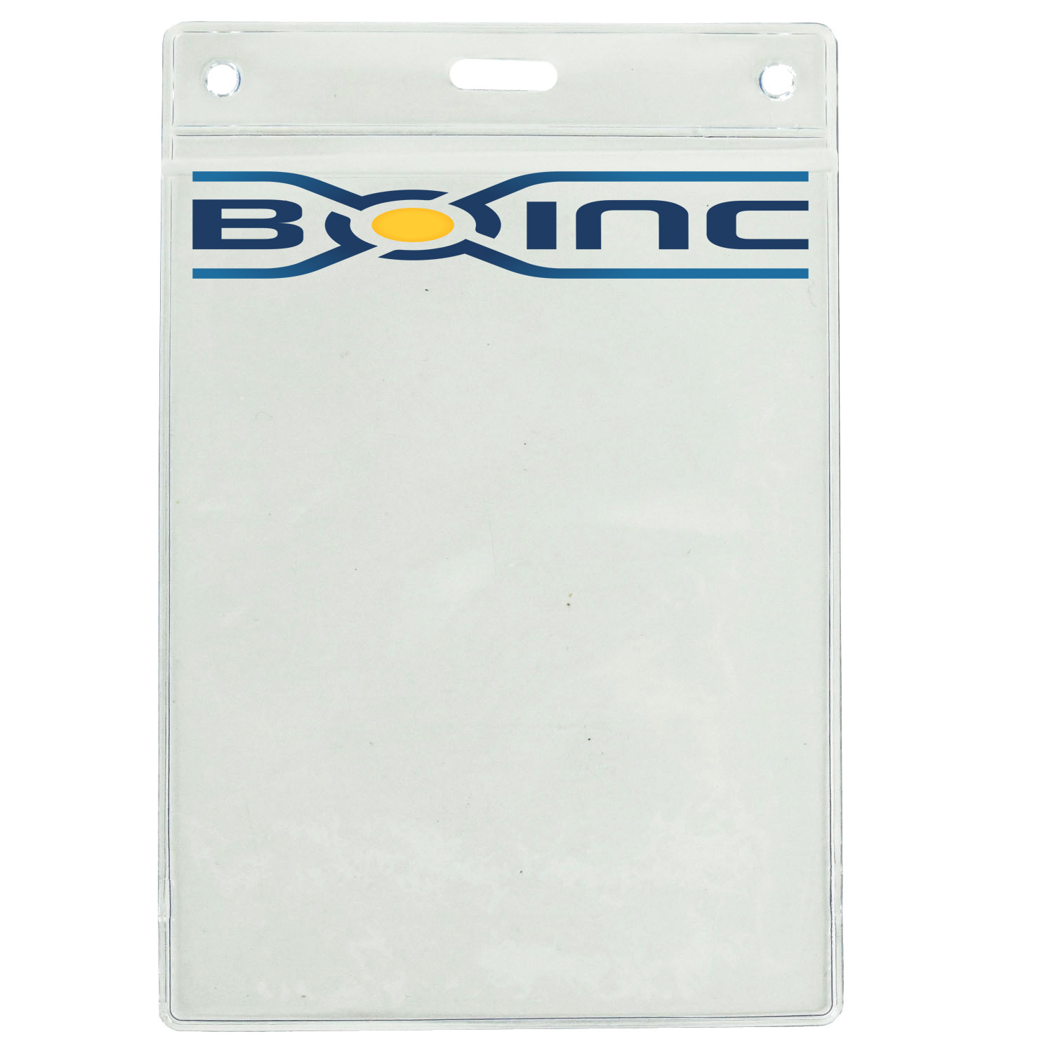 4" H x 3" W inch Printed Badge Holder - Clear Vinyl 2