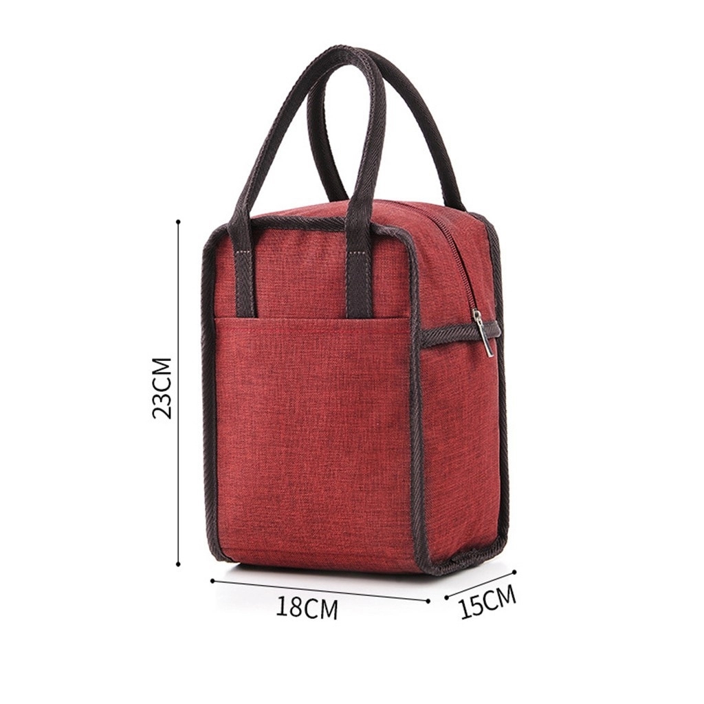 Oxford Handheld Insulated Bag w/ Front Pocket 5