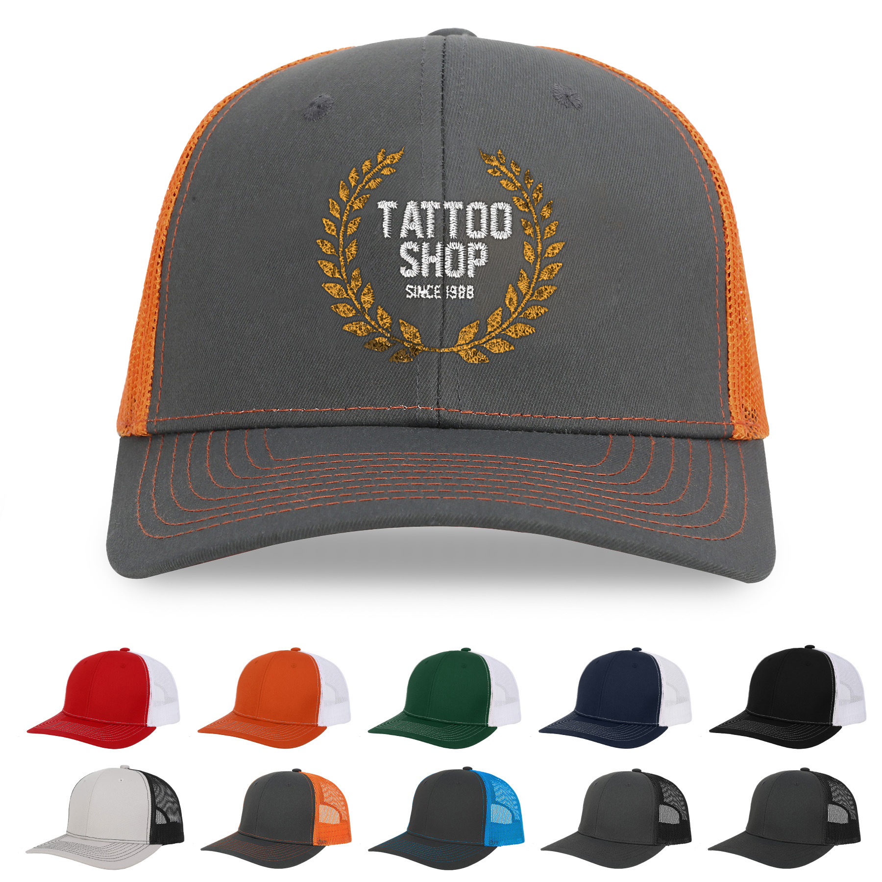 112 Style 6 Panel Snapback Trucker Cap 8