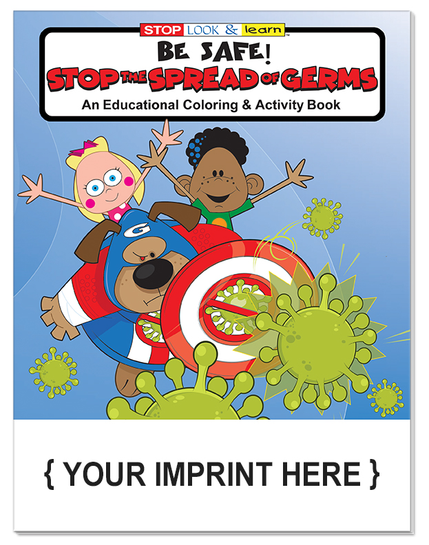 COLORING BOOK - Be Safe: Stop the Spread of Germs Coloring & Activity Book 3