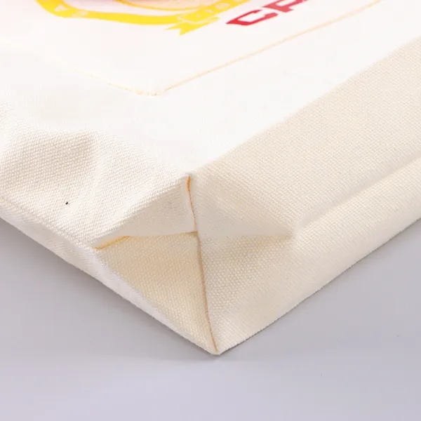 10oz canvas cotton zipper tote with front pocket 1