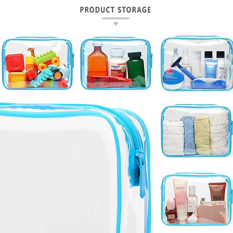 PVC Clear Travel Cosmetic Bag for Women and Men 3