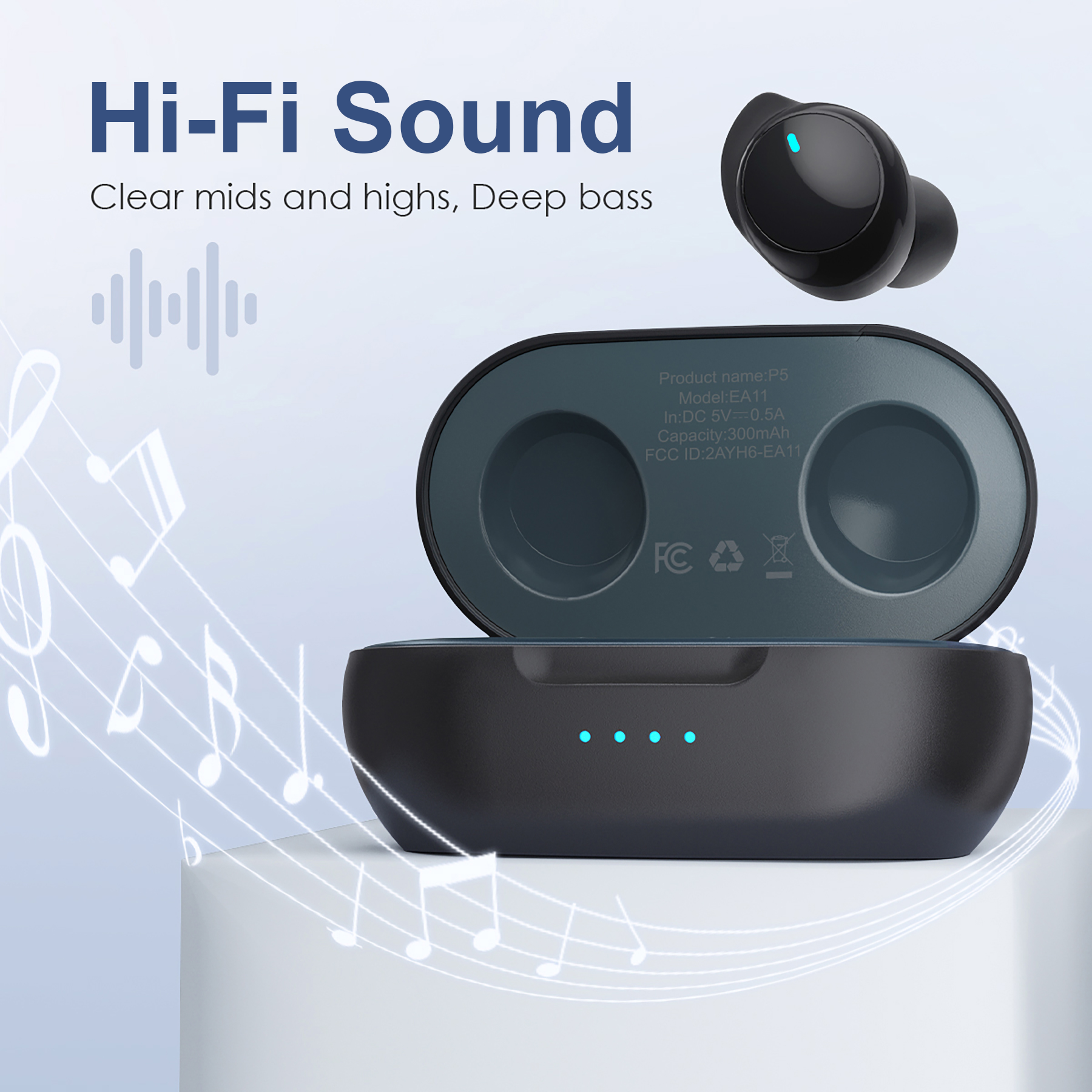 Cotogni® Waterproof True Wireless Earbuds With Hi-Fi Sound, Deep Bass & Clear Calls 6