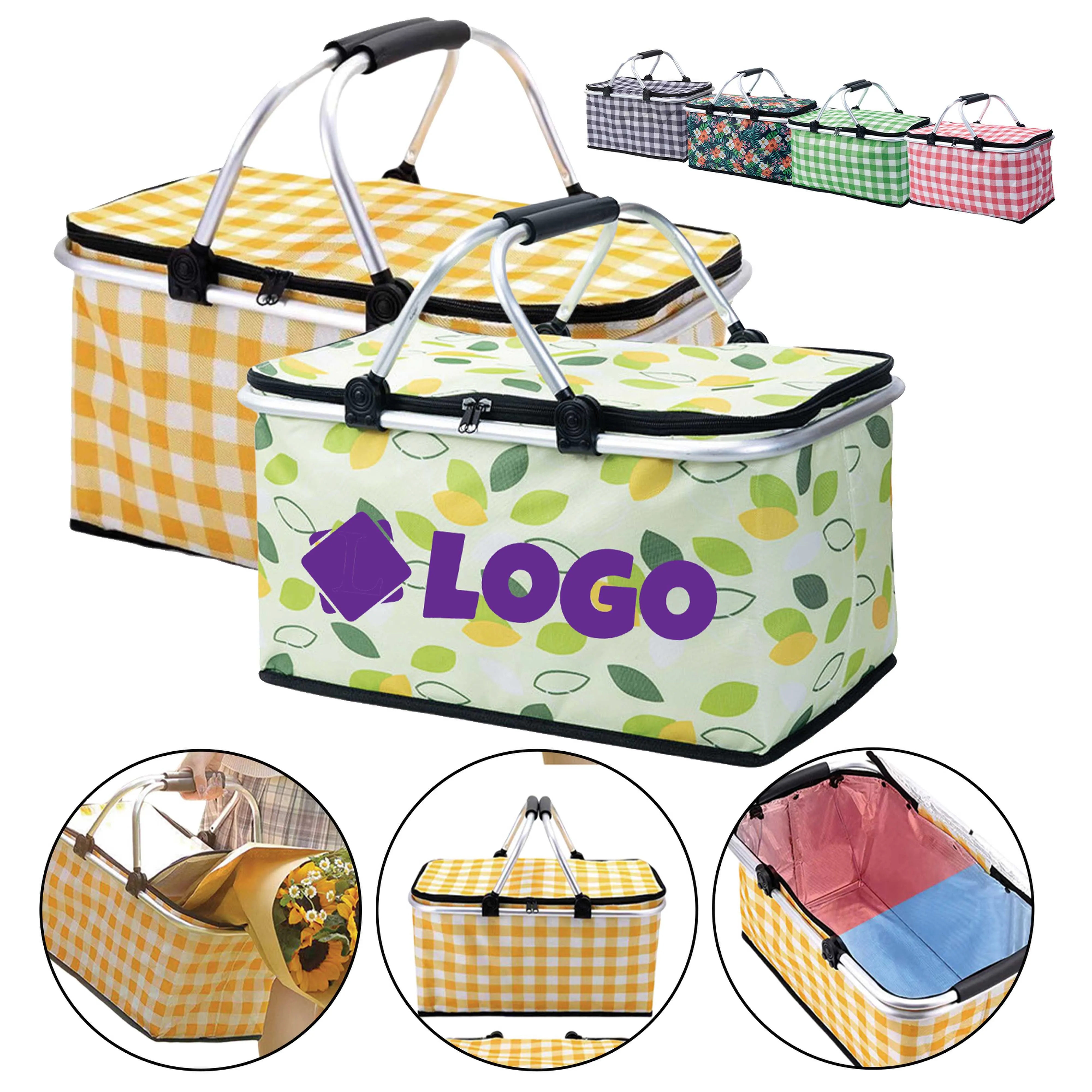 Foldable Cooler Picnic Basket 3