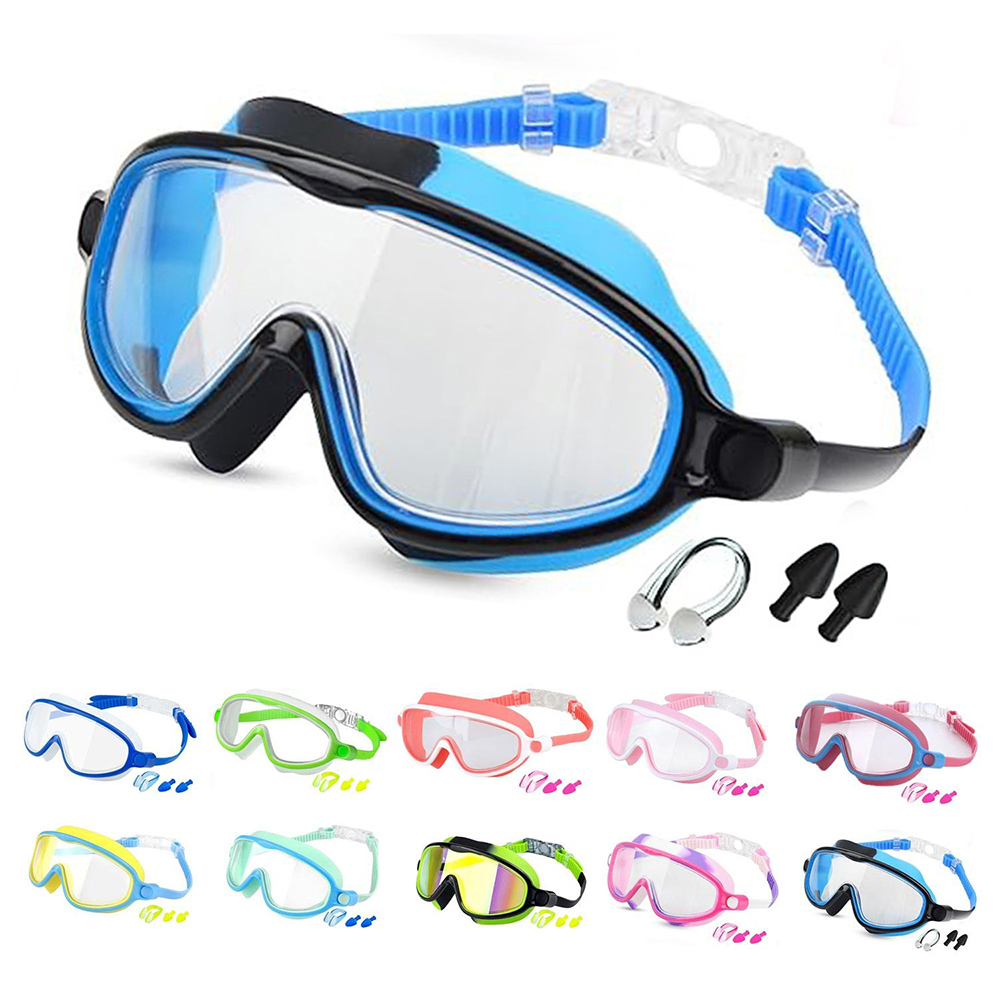 Children's Large Frame Anti-fog Swimming Goggles 3