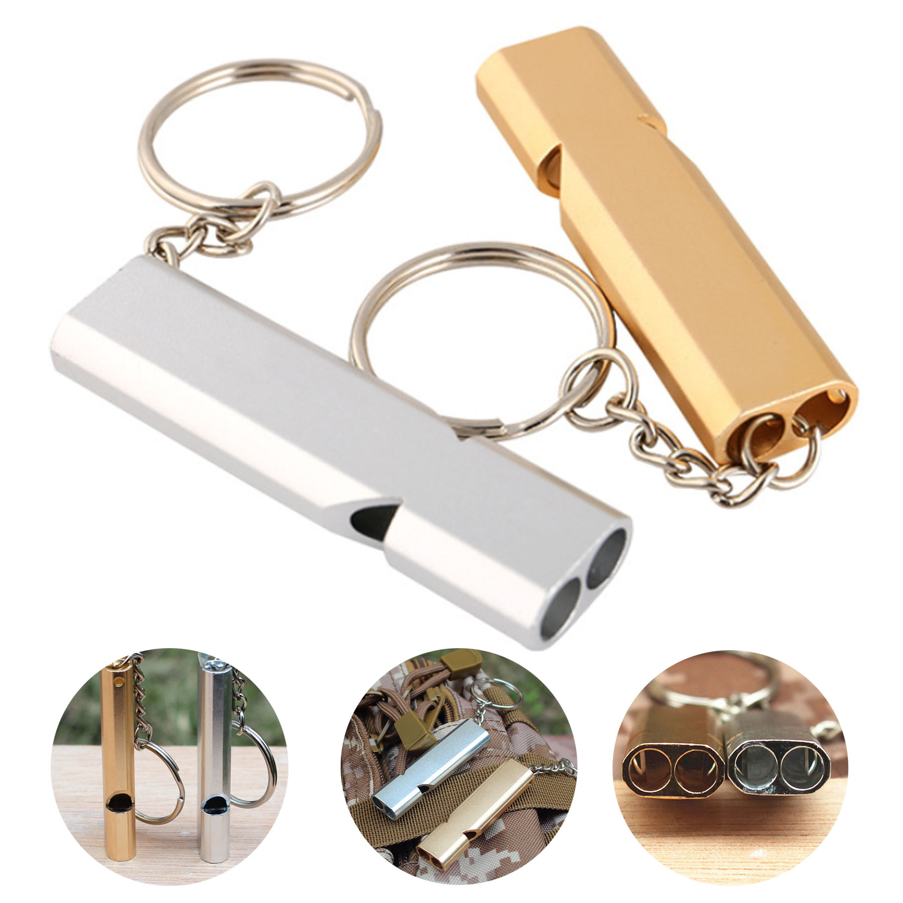 Aluminum Alloy Survival Whistle 1