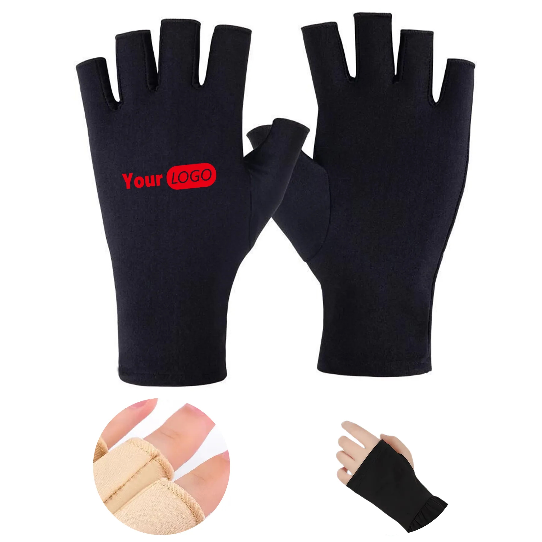 Spandex Outdoor Sunscreen Gloves 4
