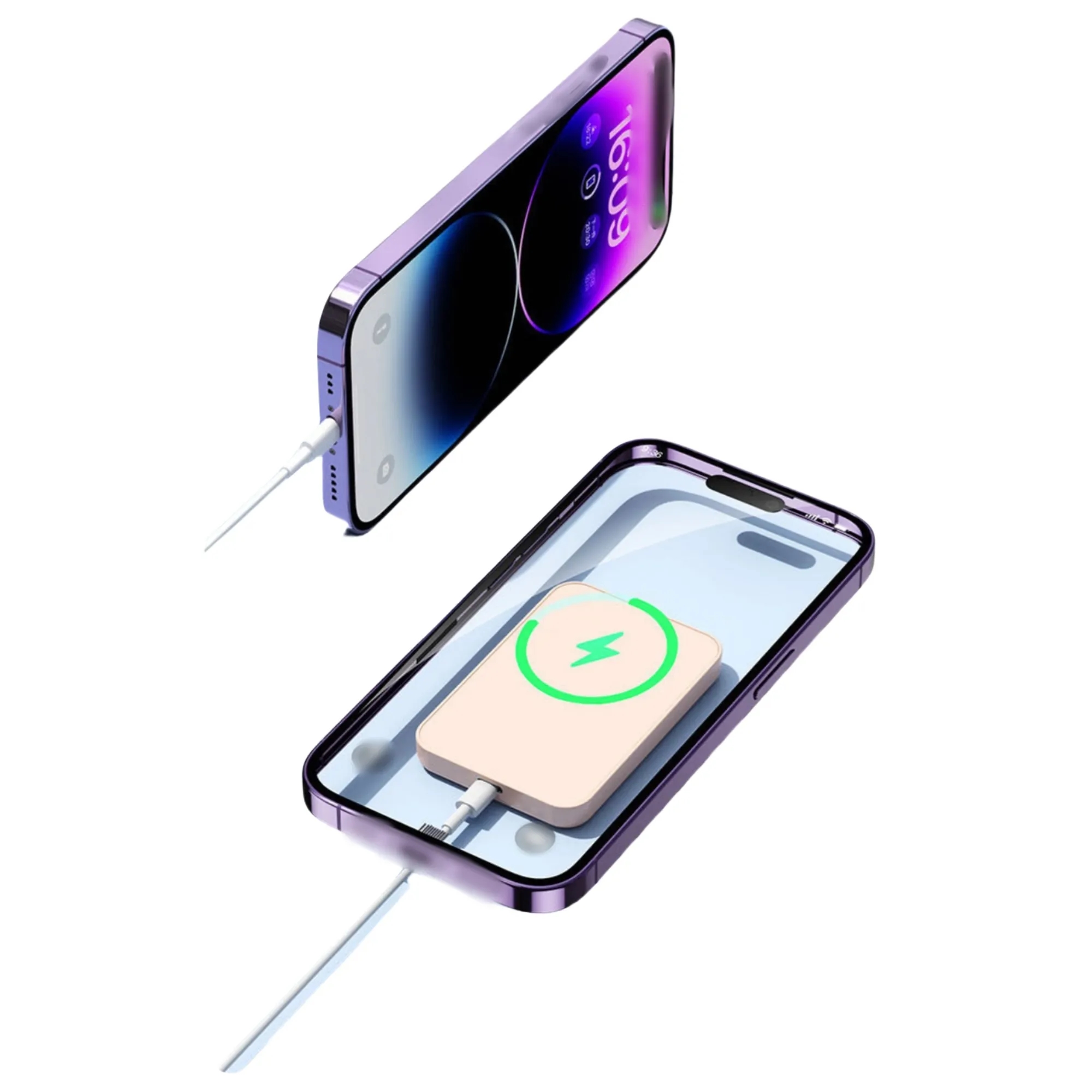 10000mAh Magnetic Wireless Phone Power Bank 3