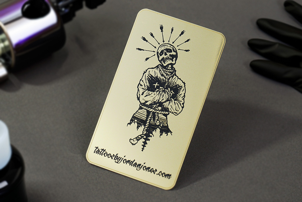 Brass Finish Business Cards 39