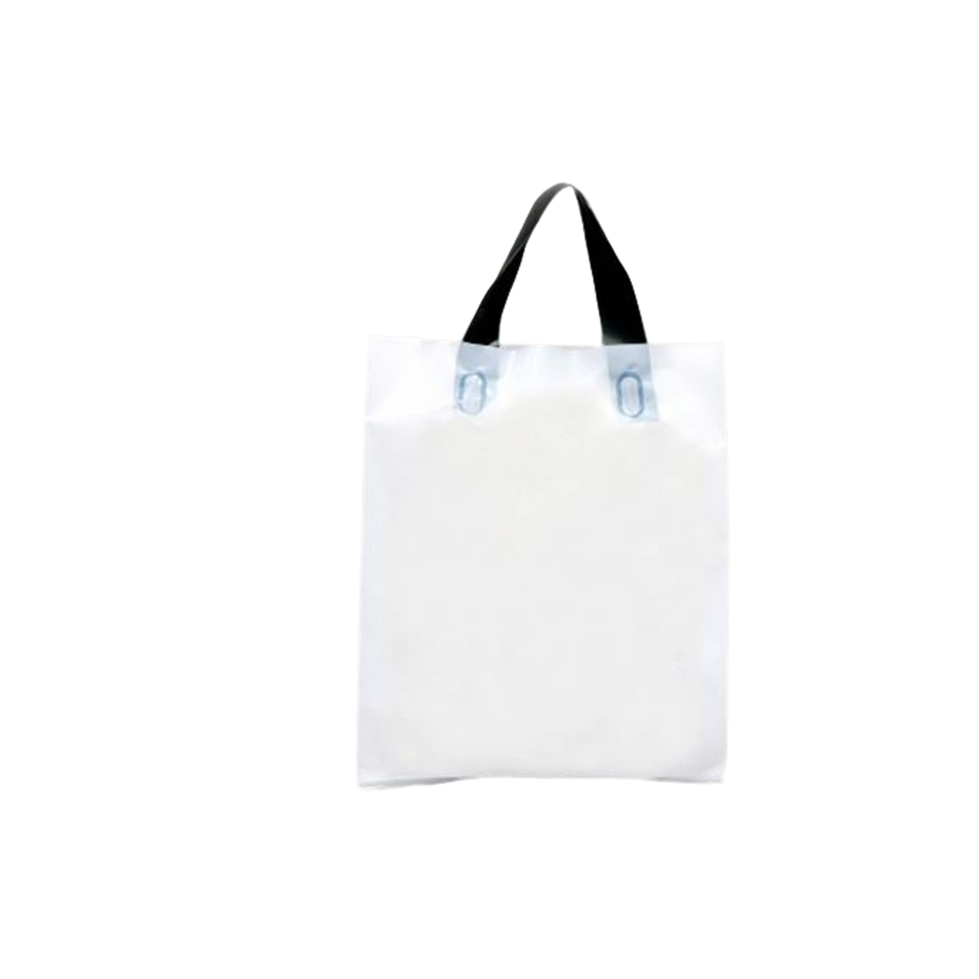 Polyethylene Soft Handle Plastic Tote Bag 13.75 x 3.95 x 9.75" 6