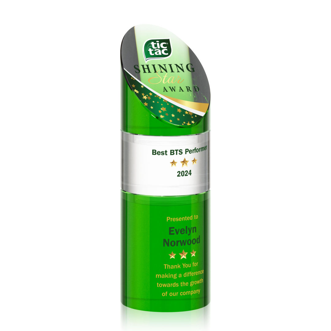 Atlantis Stacker VividPrint™ Award -  Green 10