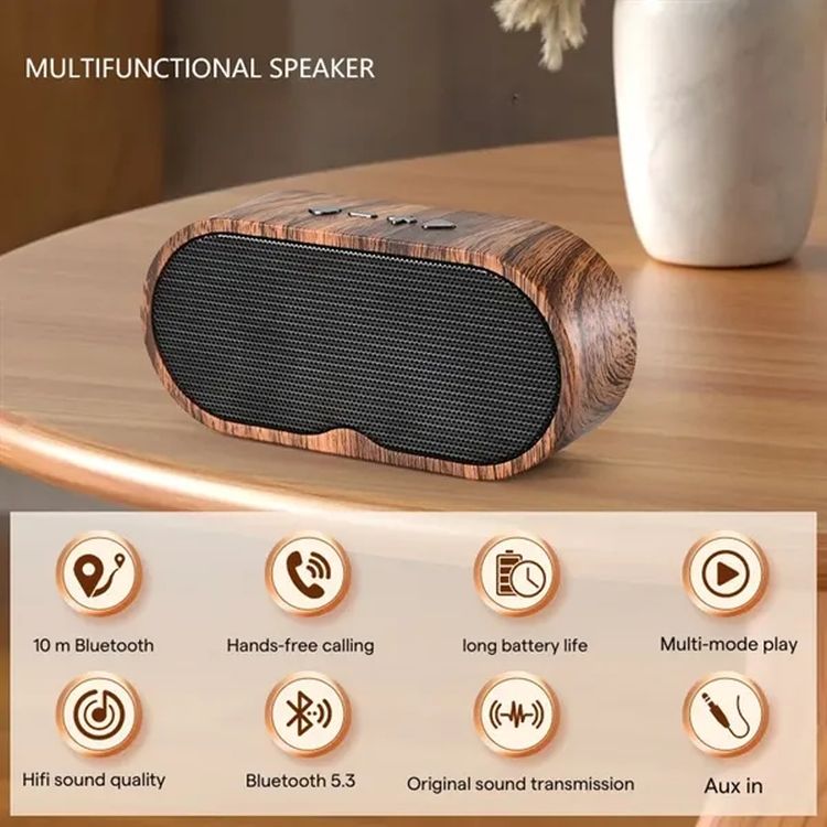 Retro Wood Bluetooth Speaker 3