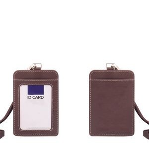 RFID Blocking PU Leather Card Holder with Lanyard 25