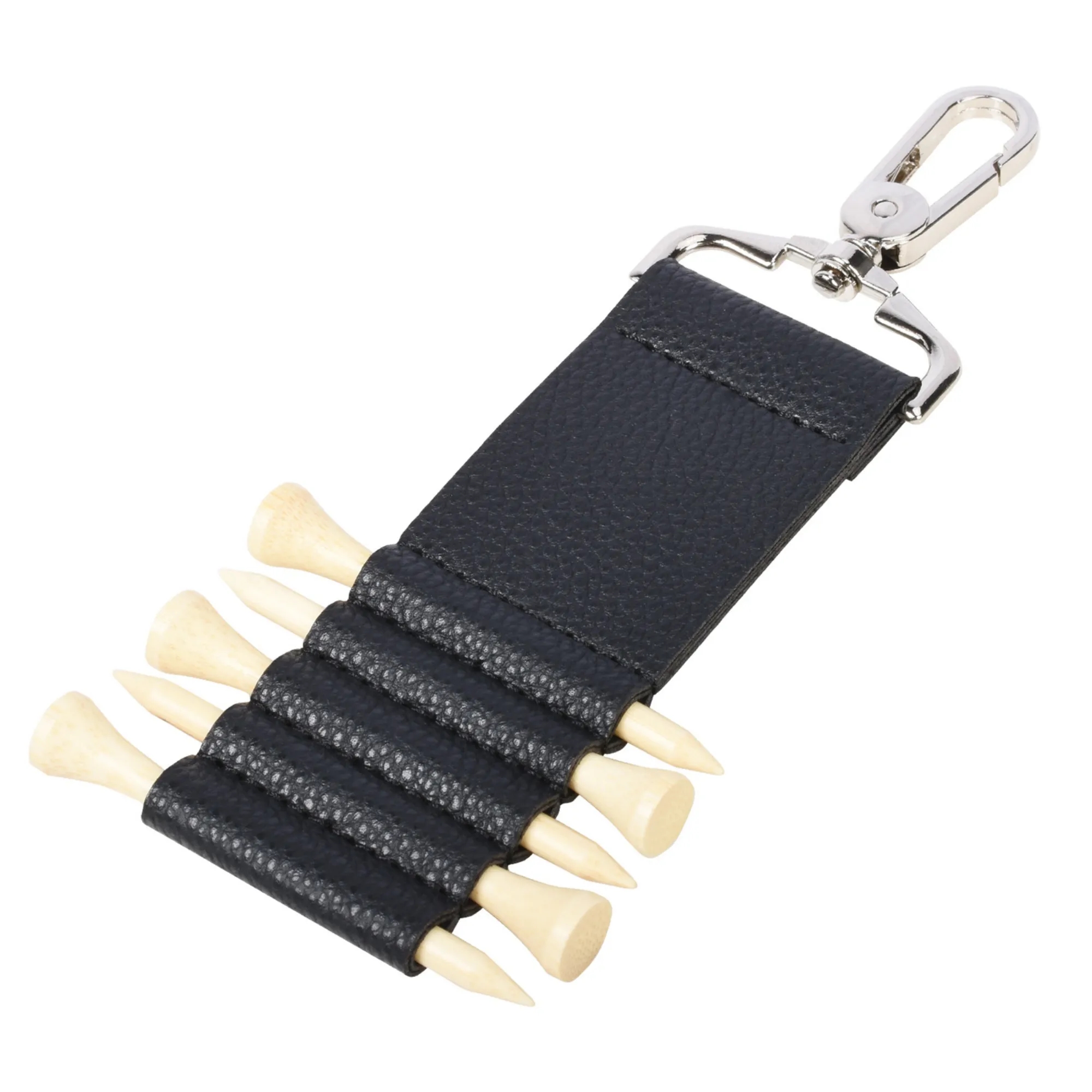 PU Leather Golf Tee Holder Keychain 4