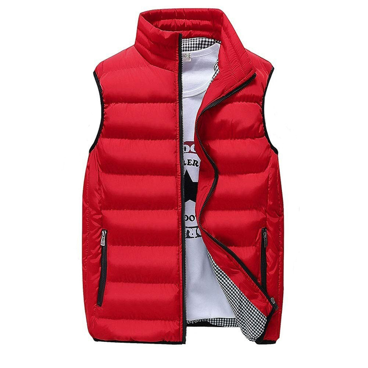 Mens Solid Winter Sleeveless Vest 3