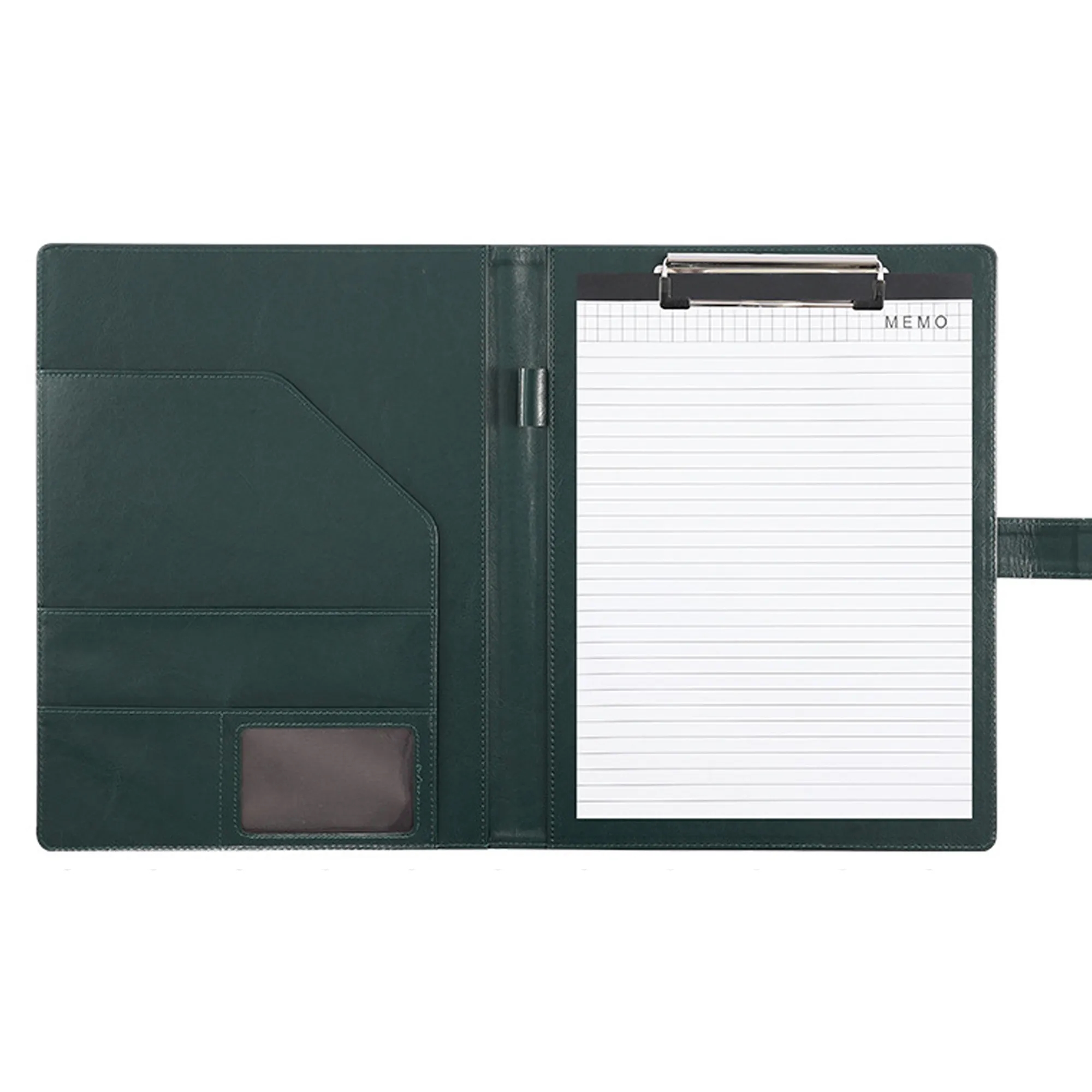 MOQ 40 A4 Leather File Organizer with Magnetic Closure 9