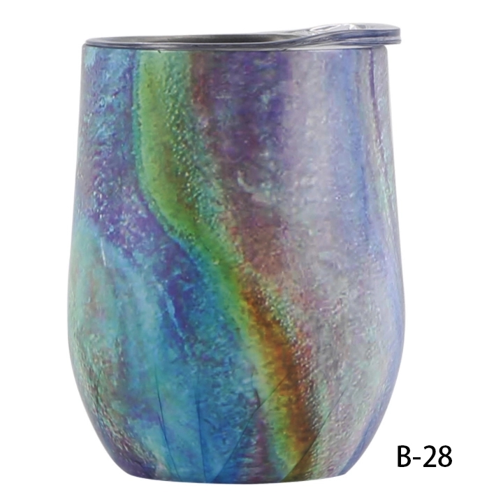 12 OZ U shape Stemless Thermos cup 7