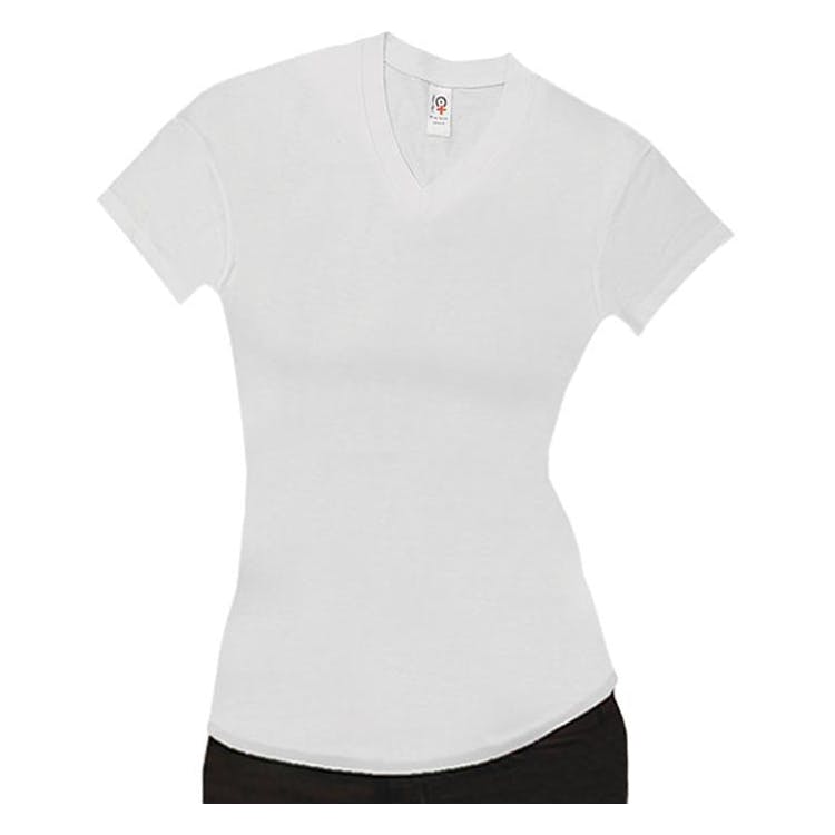 Women's Spandex T-Shirts - White Large 1