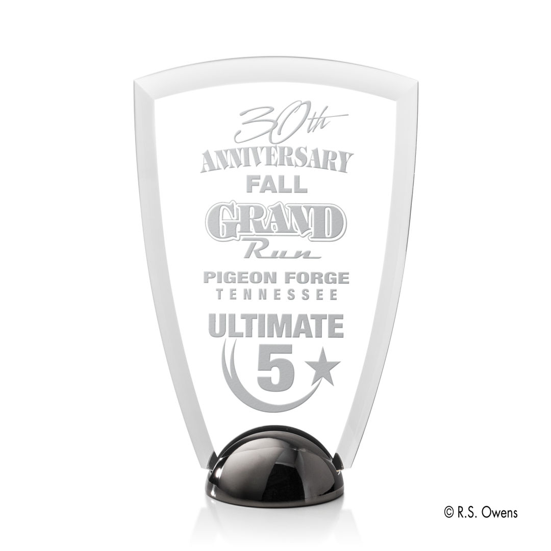 Arch Hemisphere Award - Laser Engraved 3