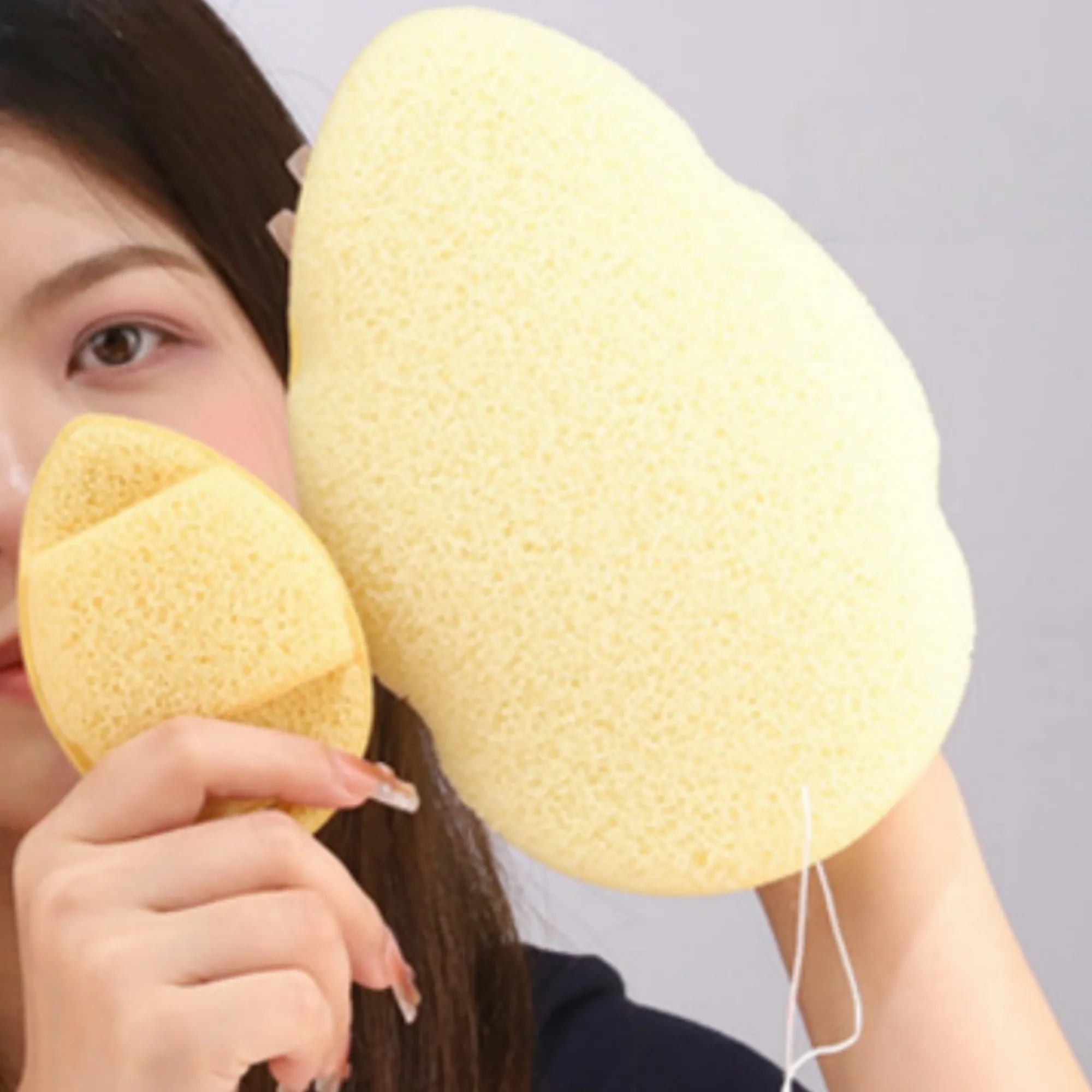 Soft Face Cleansing Sponge Reusable Facial Washing Pad 4
